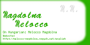 magdolna melocco business card